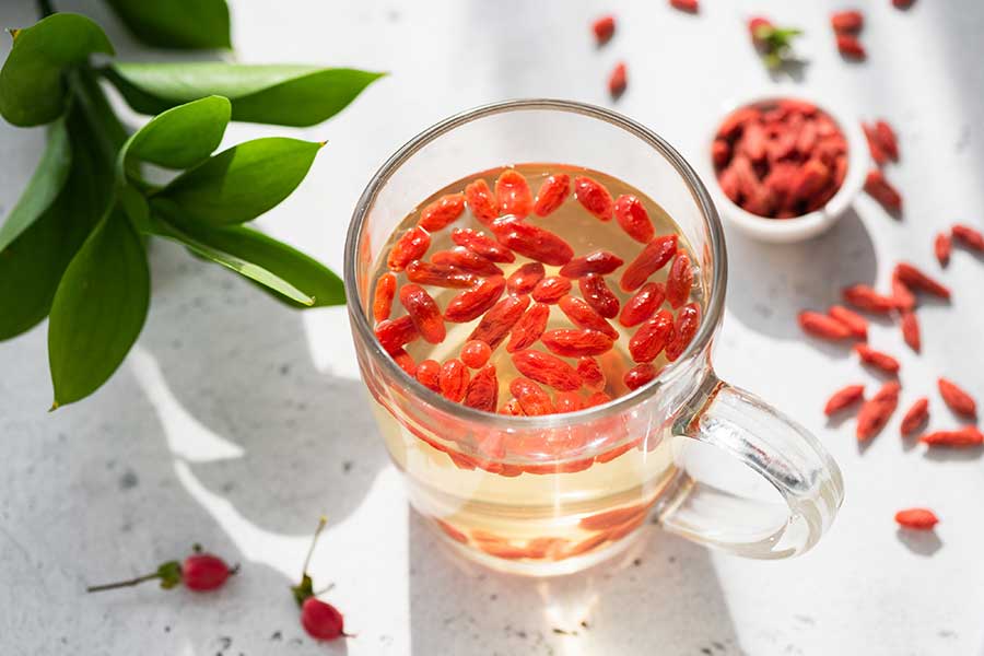 Healing Goji Berry Ginger Tea Recipe