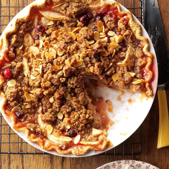 Cranberry Almond Apple Pie Recipe